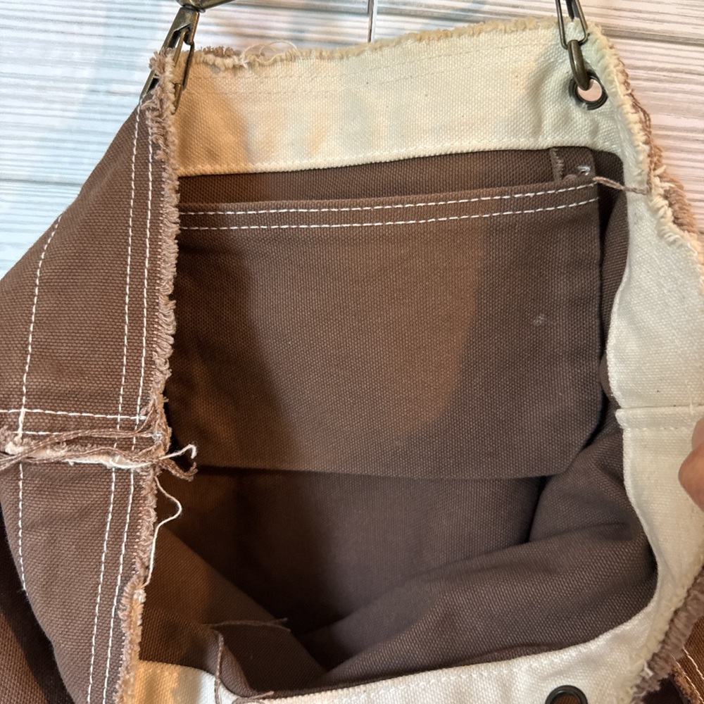 Rick Springfield Stripped Down Brown Tote Bag - image 5